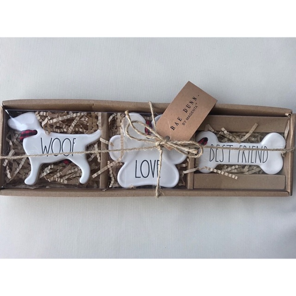 Rae Dunn Dog Ornaments